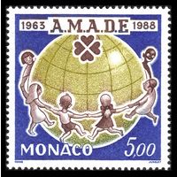 1988 Монако 1858 Всемирная ассоциация друзей детей 2,50 евро
