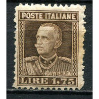 Королевство Италия - 1927/1929 - Виктор Эммануил III 1,75L - [Mi.264A] - 1 марка. MH.  (Лот 66EL)-T2P18