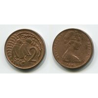 Новая Зеландия. 2 цента (1974, XF)