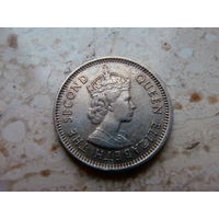 10 центов 1965 Британские заморские территории Карибы.
