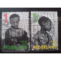 Нидерланды 2013 Дети, марки из блока Михель-3,6 евро гаш