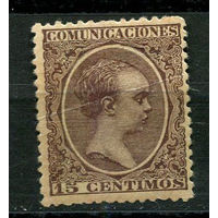 Испания (Королевство) - 1889 - Король Испании Альфонсо XIII - 15C - [Mi.192] - 1 марка. Чистая без клея.  (Лот 112Q)
