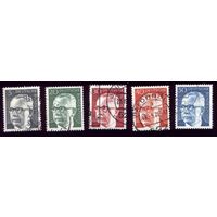 5 марок 1970 год Германия 635,637-640