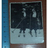 Старое фото Лыжницы.Польша до 1939 года