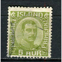 Исландия - 1921/1922 - Кристиан X 5A - [Mi.99] - 1 марка. Гашеная.  (Лот 40Df)