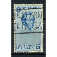Королевство Италия - 1935 - Портрет Винченцо Беллини 1,25L - [Mi.535] - 1 марка. Гашеная.  (Лот 111AL)