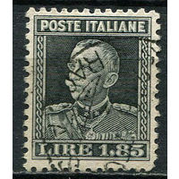 Королевство Италия - 1927/1929 - Виктор Эммануил III 1,85L - [Mi.265] - 1 марка. Гашеная.  (Лот 67EL)-T2P18