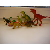 Коллекция игрушек твердая резина Динозавры McDonalds