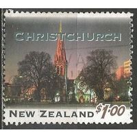 Новая Зеландия. Ночной г.Крайстчерч. 1995г. Mi#1401.