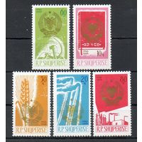 20 лет республике Албания 1966 год серия из 5 марок