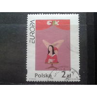 Польша, 2002, Европа, цирк ,  Mi -1,5 евро гаш.