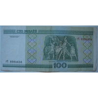 Беларусь 100 рублей образца 2000 года серии тЧ
