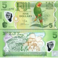 Фиджи 5 долларов  2011 года UNC  (полимер)