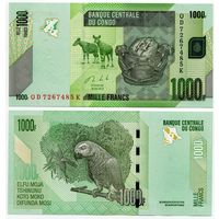 Конго. 1000 франков (образца 2013 года, P101b, UNC)