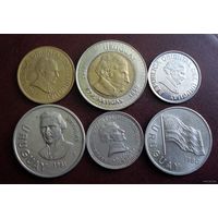 Уругвай. 6 монет 1960-2000 г.
