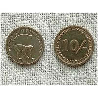 Сомалиленд 10 шиллингов 2002/ животные / FA
