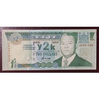 2 доллара 2000 года - Фиджи - UNC