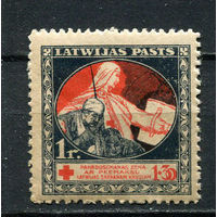 Латвия - 1920 - Красный крест 1r/ 1,3r - [Mi.54y] - 1 марка. MNH.  (Лот 76EL)-T2P18