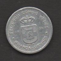 Руанда Урунди. 50 сантимов 1954
