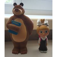 Маша и Медведь, резиновые игрушки, б.у