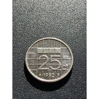 25 центов 1992 Нидерланды