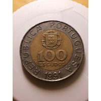 Португалия 100 эскудо 1991 год