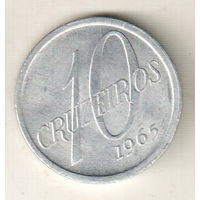 Бразилия 10 крузейро 1965