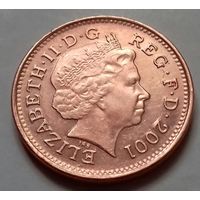 1 пенни, Великобритания 2001 г.