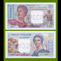 [КОПИЯ] Новые Гебриды 20 франков 1941-45г.г. (Образец)