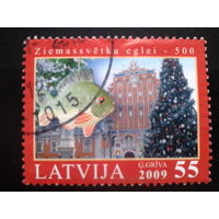 Латвия 2009 Рождество полная серия 3 марки Mi-4,2 евро гаш.