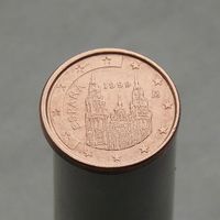 Испания 1 евроцент 1999 (1-ый тип)