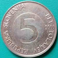 Словения 5 толаров 2000