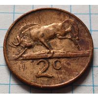 ЮАР 2 цента, 1973     ( 2-4-8 )