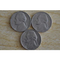 США 5 центов 1980,85,99