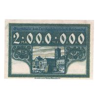 Германия Карлсруэ 2 000 000 марок 1923 года. Состояние aUNC!
