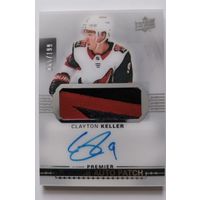 Хоккейная карточка НХЛ автограф+джерси Clayton Keller (Аризона)