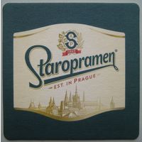 Подставка под пиво "Staropramen "/Чехия/.