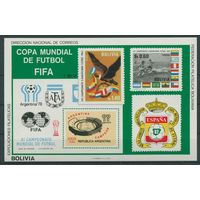 1980 Боливия B96b Чемпионат мира по футболу 1982 года в Испании 46,00 евро
