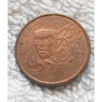 1 евроцент 1999 Франция #04