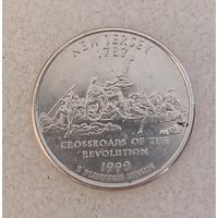 США. 25 центов 1999D. Нью Джерси.