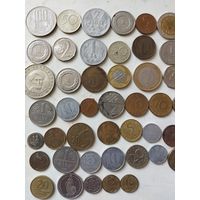 Монеты разных стран и времён 70 шт