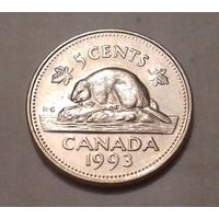 5 центов, Канада 1993 г., AU