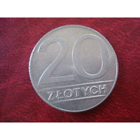 20 злотых 1989 года Польша