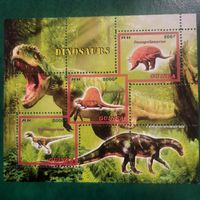 Гвинея 2016. Динозавры. Малый лист