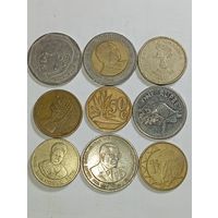 Африка 3  , 9 монет без повторов с рубля .