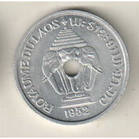 Лаос 20 сантим 1952 2