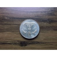 Кипр 5 центов 2001