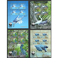 Тихоокеанская цапля Пенрин (Острова Кука) 2009 год серия из 4-х марок в малых листах