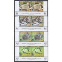 2005 Берег Слоновой Кости 1349-1352x2+Tab WWF / Фауна 24,00 евро