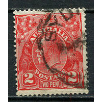 Австралия - 1931/1936 - Король Георг V 2P - [Mi.100X] - 1 марка. Гашеная.  (Лот 6EX)-T25P1